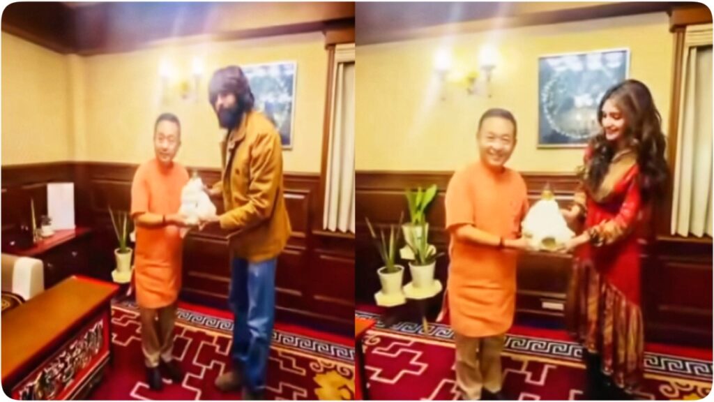 Kartik Aaryan and Sreeleela Meets with Sikkim CM