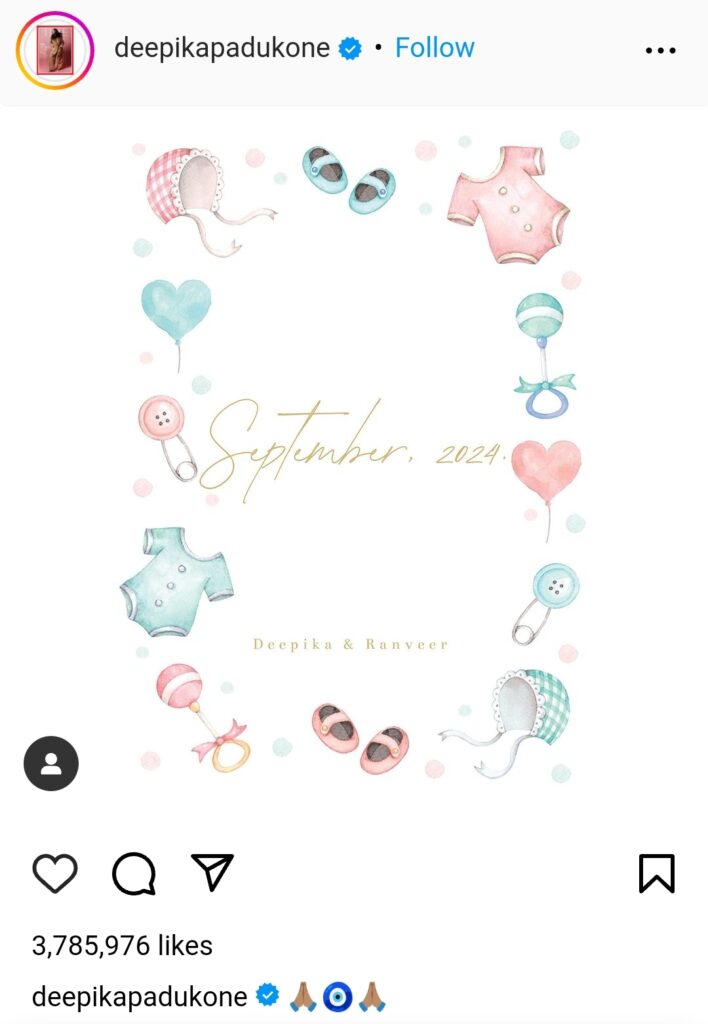 Deepika Padukone's Instagram Post